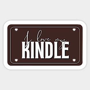 Love My Kindle Sticker